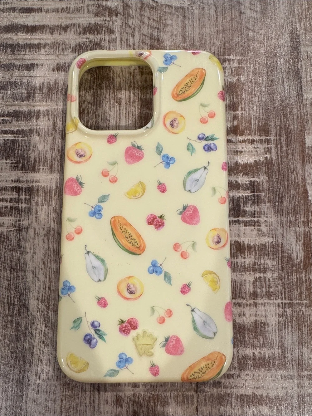 Velvet Caviar Curie Fruity Print iPhone 15 Pro Max Case